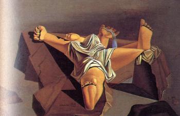 Salvador Dali : Figure on the Rocks(Sleeping Woman)